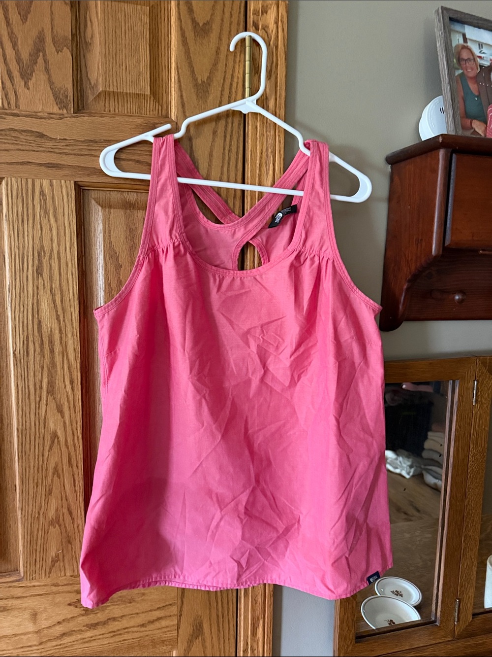 The North Face Pink Keyhole Back Tank Top